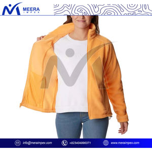 Veste polaire élégante pour femmes avec doublure respirante en fausse fourrure Poches zippées Col haut pour les activités de plein air en hiver - Product Image 3