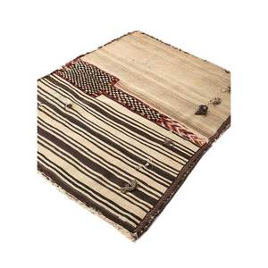 Nayaab Ivory Flat Weaves Wool <b>Rugs</b> PAEM-961 Handmade Striped Rectangle Jute <b>Rugs</b> for Home Living Room <b>Bedside</b> Hallway Use - Product Image 2