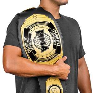 Ceinture de championnat personnalisée, ceinture de championnat de boxe de qualité supérieure, best-seller, logo personnalisé, ceinture de champion - Product Image 4