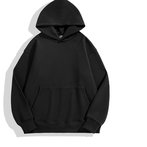 Fabricant professionnel de sweats à capuche oversize pour femmes en tricot d'hiver avec logo sur le devant, épaules tombantes, vêtements de rue décontractés, vente en gros - Product Image 2