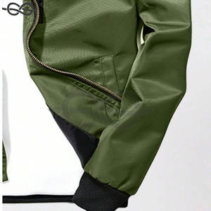 Chaqueta de manga larga con parche de cierre de cremallera informal para hombre, abrigo versátil, venta al por mayor, precio bajo, ropa deportiva de fábrica - Product Image 3