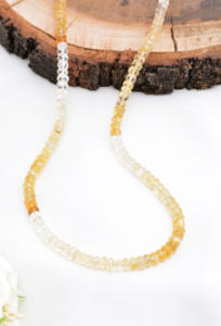 Perles facettées en citrine ombrée, 1 brin, pierre précieuse naturelle, pierre précieuse pour la fabrication de bijoux fins - Product Image 3