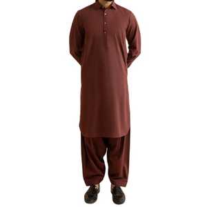 Ensemble Salwar Kameez Traditionnel pour Hommes Design Ethnique Moderne Haute Qualité Séchage Rapide Respirant 2 Pièces Kurta Pyjama par AM IMPEX - Product Image 1
