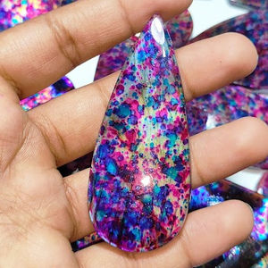 Piedra preciosa de labradorita recubierta de fuego múltiple con el mejor patrón más vendido para joyería Gemas de labradorita multicapa para joyería - Product Image 6