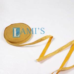 OEM-encaje Orris de 13mm, uniforme metálico dorado, trenzada, Jacquard, costura, Tresee Galoon, textil artesanal, Mangas de rango, venta al por mayor - Product Image 1