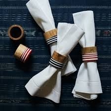 <b>Top</b> Quality Resin Customized Colour Bone Orange Resin Brick Stripe Design Napkin Ring for <b>Wedding</b> <b>Table</b> by Aaliyan Impex - Product Image 5