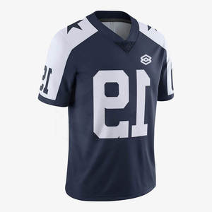 Camiseta de Fútbol Americano Corta Transpirable con Nombre de Equipo Personalizado 2025, Alta Calidad, 100% Poliéster, Secado Rápido, Color y Talla Personalizables - Product Image 3