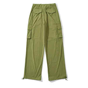 Pantalones Cargo holgados a prueba de viento con estilo de invierno para mujer, pantalones con cordón de cintura informales transpirables ecológicos con múltiples bolsillos - Product Image 3