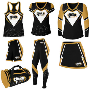 Nouvelle tenue de sport style cheerleading, nouvelle arrivée, haute qualité, respirante et confortable, en spandex/polyester, toutes saisons - Product Image 1
