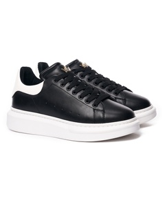 Baskets en cuir véritable pour hommes, chaussures décontractées pour hommes, baskets de formation à la mode, logo personnalisé, vente en gros OEM et ODM - Product Image 1