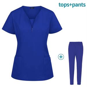 Conjunto de uniforme médico para médicos y enfermeras, traje de hospital personalizado, uniforme médico unisex - Product Image 4