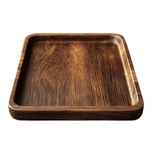 Bandeja de madera hecha a mano de alta calidad con impresión personalizada Diseño moderno de grado comercial portátil para uso en el hogar y el comedor del hotel - Product Image 2