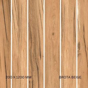 Azulejos modernos con acabado de madera antideslizante de 200x1200mm Instalación adhesiva fácil para apartamento Centro comercial Escuela Acentos exteriores - Product Image 1