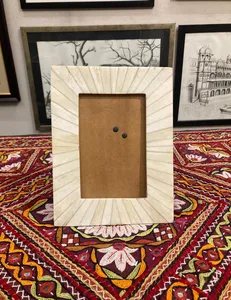 MUGHALCRAFTS Customized Natural <b>Wood</b> <b>Picture</b> <b>Frame</b> Bone Inlay Decorative <b>Frame</b> with Customized Logo for Home Use - Product Image 1