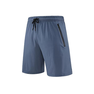 2025 <b>Men's</b> Quick-Drying Mesh Sports <b>Shorts</b> Elastic Waist Joggers Fitness Athletic Workout Gym <b>Shorts</b> Plain Dyed Technique - Product Image 1