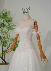 Vestido de Novia Elegante Vintage de Encaje SWEETHEART para Mujer, Corte en A, Largo hasta el Suelo, Verano, Tallas Grandes, Personalizable, Nuevo - Product Image 2