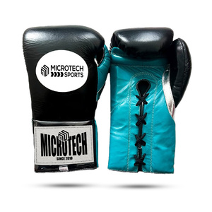 High Quality Professional Lace-Up Leather <b>Boxing</b> Gloves with Custom Logo for <b>Outdoor</b> Scenes-Wholesale - Product Image 1