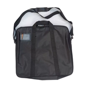 Quality Lightweight Genuine <b>Leather</b> Duffel Travel <b>Bag</b> with Zipper Closure <b>Soft</b> Case Polyester Lining for Masonic Apron Holder - Product Image 4