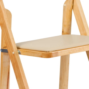 Restaurant Patio Folding Solid Wood Garden <b>Chairs</b>-Durable Lightweight <b>Stackable</b> & Portable - Product Image 6