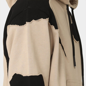 Sweat à capuche unisexe surdimensionné décontracté personnalisé 2025, doublure non tissée imperméable, broderie hivernale, 100% coton, poche - Product Image 2