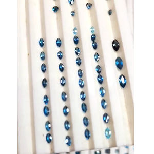 239 pièces de topaze bleue de Londres naturelle 4x3 5x4 6x4 7x5mm baguette 4x3 6x4mm ovale 4x2 6x3mm pierre à facettes marquise 91 cts lot 271 $ US - Product Image 6