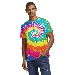 2025 vente en gros hommes T-Shirts surdimensionnés à manches courtes été Tie-Dye Design dernier Service OEM personnalisé Tie-Dye T-Shirts - Product Image 5