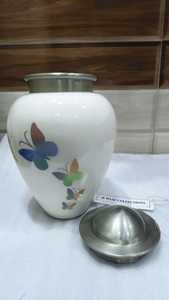 Meilleures ventes Urne funéraire en métal soufflé à la main unique Fournitures funéraires artistiques pour le souvenir éternel Vente en gros directe - Product Image 3