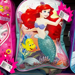 24 uds/CS 15 \ "estilo británico Ariel sirena mochila para niños Oxford Material patrón geométrico poliéster Logo diseño para niños - Product Image 1