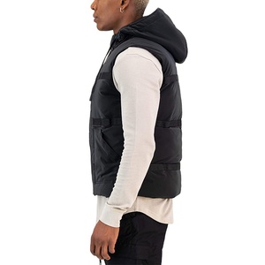 Chaqueta de Hombre de Alta Calidad, Estilo Urbano, Diseño Liso y Moderno, Corte Ajustado, Sin Mangas, Venta de Fábrica - Product Image 5