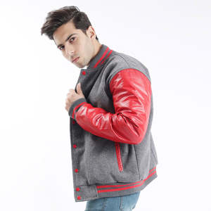 High Quality Breathable Men Varsity <b>Jackets</b> Street Fashion Breathable Low Price Men <b>Leather</b> Sleeve Varsity <b>Jacket</b> - Product Image 5