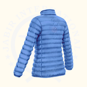 Veste matelassée d'hiver unisexe pour hommes et femmes, style ample et épaissi avec impression de logo personnalisé, fermeture à glissière, caractéristique imperméable - Product Image 4