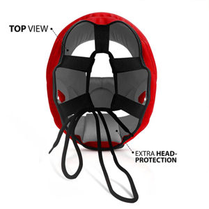 Protector de Cabeza de Boxeo Resistente, Material de Cuero Vacuno, Diseño Ovalado, Transpirable, para Entrenamiento de Adultos, Cómodo, Ligero y Seguro - Product Image 2