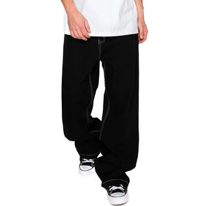 กางเกงยีนส์ขาตรงขากว้างสำหรับผู้ชาย, กางเกงยีนส์ลำลองทรงหลวมใส่ได้ทั้งชายและหญิง - Product Image 2