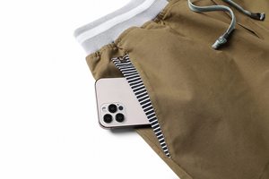 Short de compétition physique pour homme Logo personnalisé Short de sport de plage extensible à séchage rapide en 3D - Product Image 3