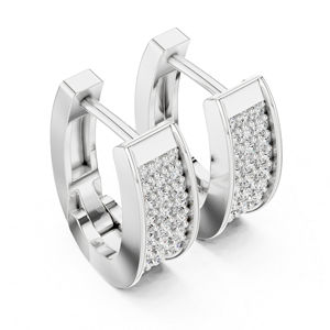 14K Yellow Gold Bridal Drop <b>Earrings</b> with Round Lab-Grown Diamonds Women Luxury Certified Wedding Anniversary Gift Elegant <b>Fine</b> - Product Image 2