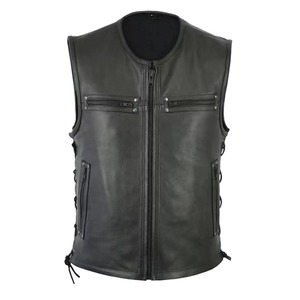 Rain <b>Jacket</b> Boys Work Coat Wool Coat Men Solid Color Vest Motorcycle Fleet <b>Punk</b> Leather Vest Fashion Coat Vests - Product Image 3
