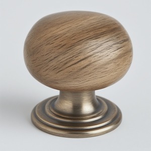 Perilla de madera de Metal de latón rústico tallada con patrón decorativo que ofrece un aspecto de lujo para la decoración tradicional - Product Image 4