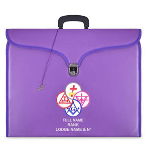 Porte-documents maçonnique en cuir au design unique, vente chaude, OEM ODM, logo personnalisé, couleur personnalisée, haute qualité, unisexe, étanche IP67, pliable - Product Image 1