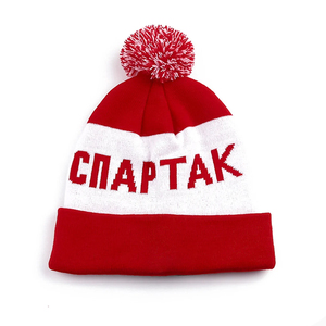 Gorro de gorro con logotipo personalizado de Jacquard de bloque sólido de alta calidad para uso de fiesta Unisex 100% algodón cuatro estaciones - Product Image 4