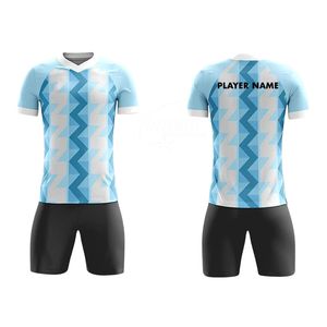 Conjunto de Uniforme de Fútbol de Fábrica |   Camiseta de Manga Corta con Cuello Redondo, 100% Poliéster, Transpirable y de Secado Rápido |   Ropa Deportiva Personalizada para Equipos |   Otoño - Product Image 1