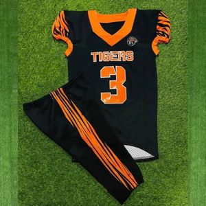 Camiseta de fútbol americano de sarga para jóvenes al por mayor/uniformes de fútbol americano personalizados - Product Image 1
