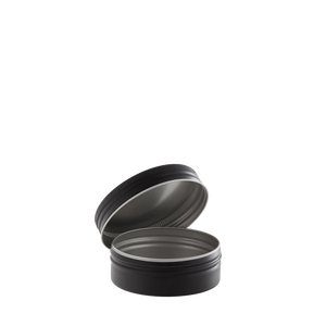 Contenitori in alluminio con coperchio a vite 51/19 neri 35 ml - Product Image 1