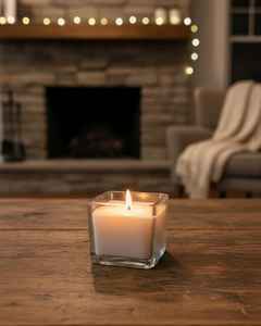 Square Shape <b>Glass</b> <b>Candle</b> Customized Box In Best Rates With Best Quality <b>Candle</b> For Home Decoration OEM Factory Wholesale - Product Image 1