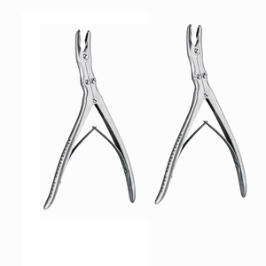 11.5 Inches 29.2 Cm Double Action Angular Cup Stainless Steel Jaw Rongeur Forceps <b>Surgical</b> <b>Instrument</b> Set <b>Basis</b> - Product Image 1