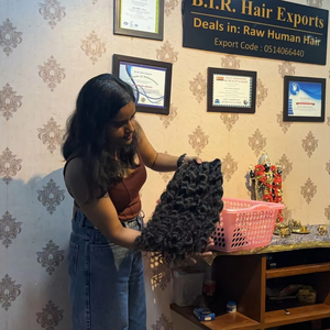 Extensión de cabello Remy brasileño e indio de 20 pulgadas, hermoso cabello humano de grado de rizos Jerry rizados crudos - Product Image 1