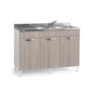 Kit de Cocina Base 3 Ante 120x50xh85 cm Sin Fregadero Olmo - Product Image 1