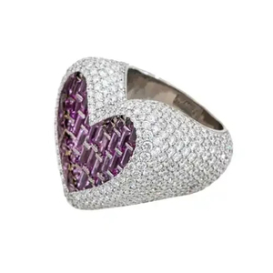 Colección de moda 925 plata esterlina Vvs Moissanite diamante Hip Hop anillo fabricante hombres joyería personalizada anillo helado - Product Image 4