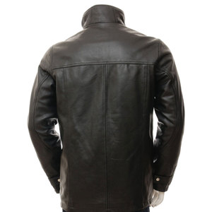 Chaqueta de cuero para hombre para aventuras al aire libre Chaqueta de cuero/Chaqueta de Cuero 100% Estilo clásico de invierno Tela de nueva condición - Product Image 2