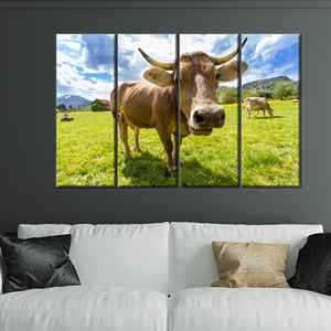 งานศิลปะบนผ้าใบพิมพ์ลายสวยงาม: การตกแต่งบ้านสไตล์ร่วมสมัย,4P: ห่อหุ้มอย่างดี - Product Image 1