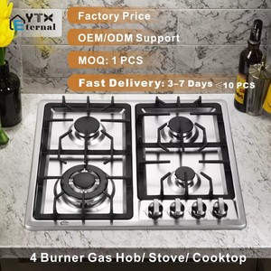 Piano Cottura a Gas da Incasso a 4 Fuochi in Acciaio Inox di Grande Successo, Alimentazione Elettrica, Portatile a <span class=keywords><strong>GPL</strong></span> <span class=keywords><strong>per</strong></span> Elettrodomestici da Cucina - Product Image 2